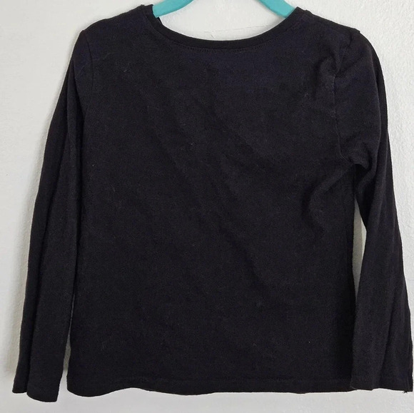 Halloween graphic tee size XS 4 black long sleeve Children's place - Picture 3 of 5